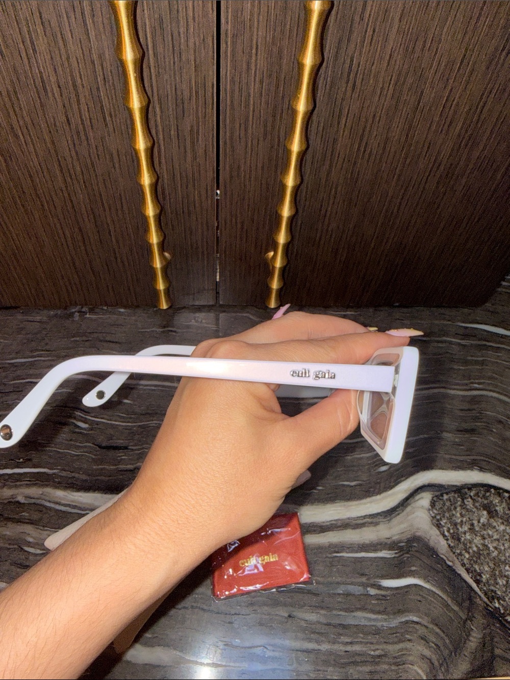 Cult Gaia White Hera Sunglasses NEW - Picture 9 of 17